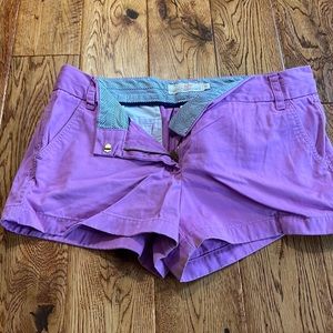 Women’s J. Crew chino shorts. Size 12 and color purple
